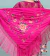Machine-embroidered Jersey Shawl, Spanish, 160 m, Buganvilla with multi-colored flowers on internet