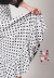Falda flamenca Envolvente Cruzada de Seda Blanca Lunares Negros y Puntilla Broderie | Pollera flamenca - comprar online