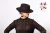 Black cloth Cordobes hat, medium brim, one size on internet