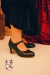 Zapatos Flamencos Begoña Cervera Españoles Basic Cuero y Hebilla Negros - tienda online
