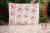 Manton de Manila Bordado a maquina color Crema con Bordado Flores Rojas 1.40mt - tienda online