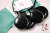 Castañuelas del Sur modelo Iniciacion Amateur de Fibra Caja simple color Negras con funda de Eco cuero color verde agua en la tienda flamenca de Amapolas Moras
