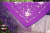 Manton de Manila de Seda Bordado a Mano Foronda España Pequeño 105cm Violeta - Amapolas Moras