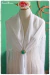 Plain white flamenco silk shawl 160m