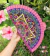 Abanico de madera estampado 1 cara Mandalas 23cm Español - tienda online
