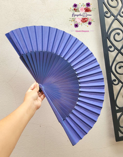 Abanico Semi Pericon de Madera 27cm de varilla Español Varios Colores - comprar online