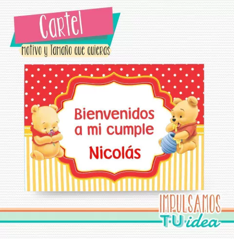 Winnie pooh bebé - cartel imprimible