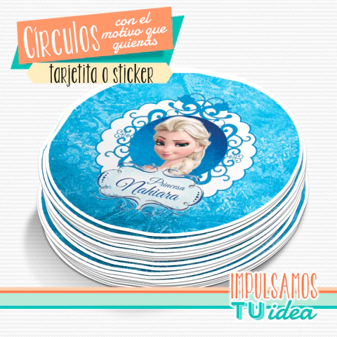 Frozen - Tarjetita souvenir para imprimir