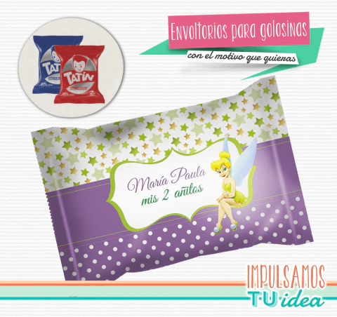 Tinkerbell - Envoltorio Alfajor para imprimir