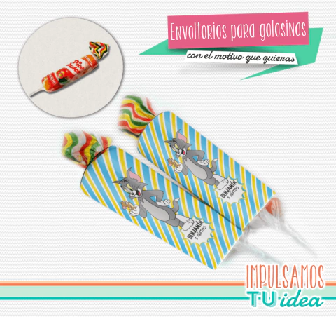 Tom y Jerry - Envoltorio Pico dulce para imprimir