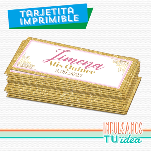 Tarjetita de souvenir Jimena para imprimir - comprar online