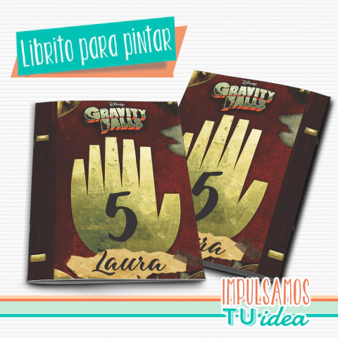 Cumple Gravity Falls, Librito Para Colorear Gravity Imprimir