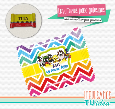 Looney toons bebé envoltorio tita imprimible - comprar online