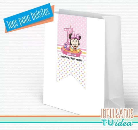Minnie Bebé, Tag bolsita Minnie Bebé Imprimible