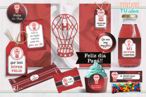 Kit de desayuno HURACÁN diseño para imprimir