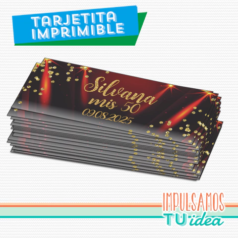 Tarjetita de souvenir Silvana para imprimir - comprar online