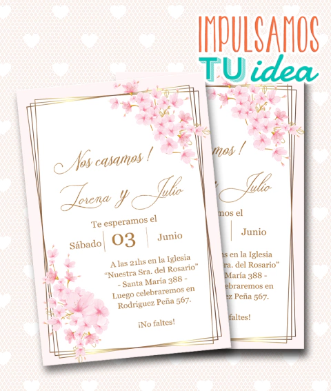 Invitación De Boda Digital, Tarjeta De Boda Lorena Digital