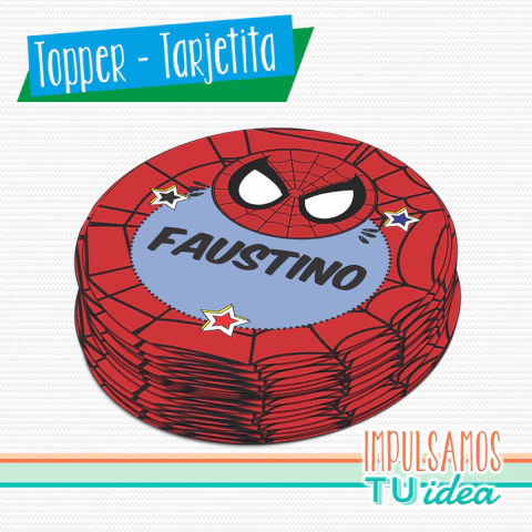 Cumple hombre araña, topper spiderman imprimible