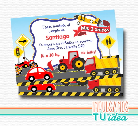 Medios De Transporte, Invitación Transporte Imprimible