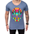 Camiseta Paradise Rainbow pixel skull - Paradise