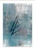 Quadro Paradise Brushstrokes Blue Canvas - Paradise