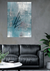 Quadro Paradise Brushstrokes Blue Canvas na internet