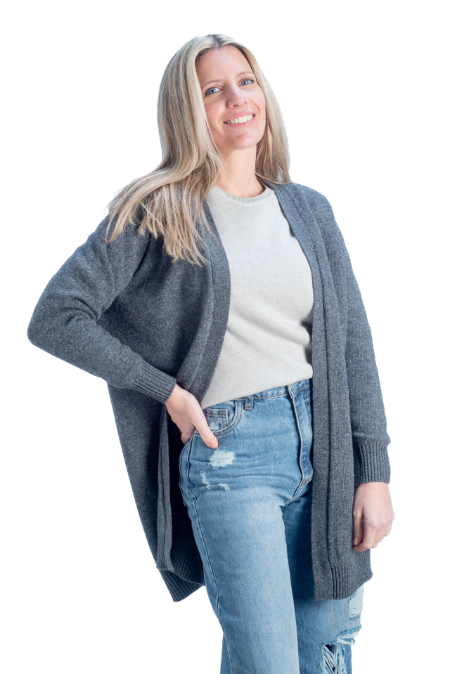 Cardigan largo lambswool — imagen 4