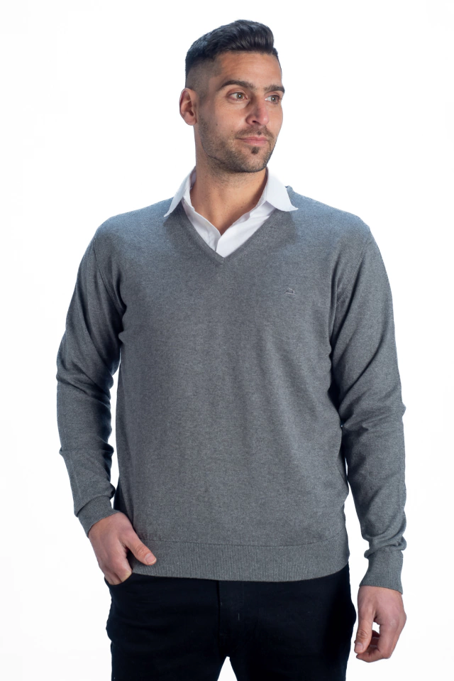 Escote v cotton cashmere — imagen 3