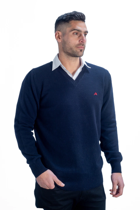 Escote V Básico Lambswool