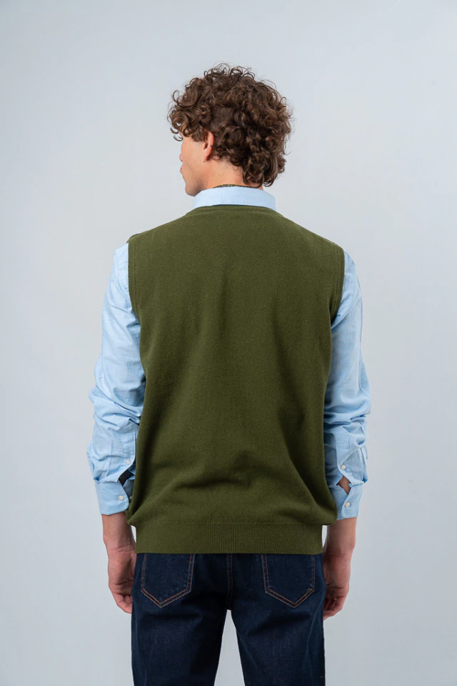 Chaleco básico fino lambswool de Raffaelli Giardino — imagen 3