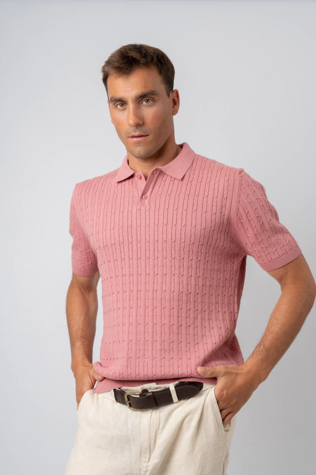 Polo tejida geranio de Raffaelli Giardino — imagen 5