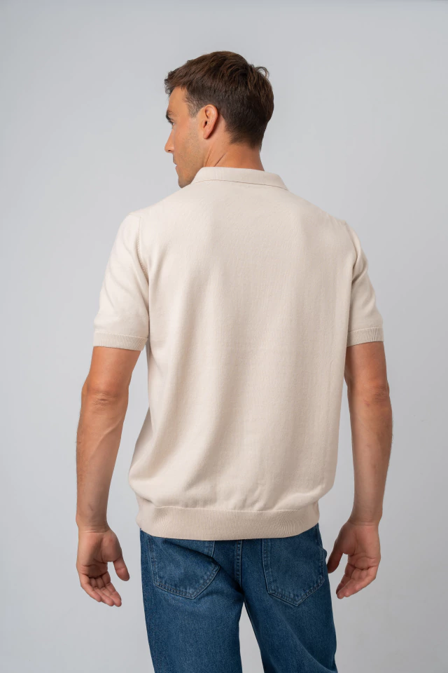 Polo tejida básica de algodón de Raffaelli Giardino — imagen 3