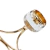 Castiçal em Metal Dourado Rosé com Copos de Vidro 3 Velas na internet