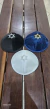 3 Kippot Veludo Magen Davi 1 Preta/Prata, 1 Azul/Dourada e 1 Branca/Prata - comprar online