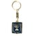 Chaveiro Brasão do Estado de Israel Dourado/Azul