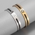 Bracelete Pulseira em Aço Inoxidável Gold/Silver Magen Davi - comprar online