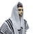 Talit Gadol Kosher em Acrilã Preto/Prata Tam 65 (1,90x1,40) - Resgate Judaica