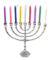 Kit Chanucá Chanukia 9 Velas Metal Prateado + Velas - comprar online