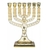 Menorah Candelabro Maior Símbolo Judaico Esmaltado Branco