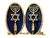 Prendedor De Talit Menorah Candelabro Folheado 18k