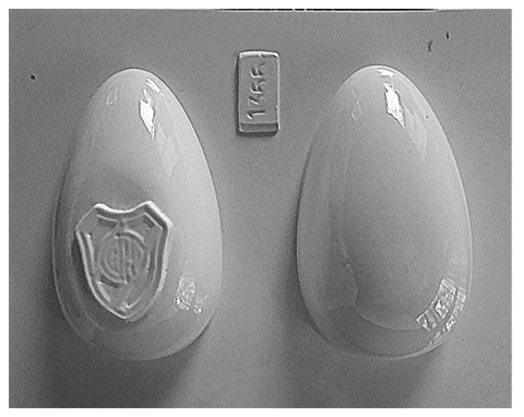 MOLDE PLACA HUEVOS DE PASCUA RIVER PLATE. (1355a)