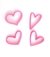 SET CORTANTE 3D CORAZONES X 4