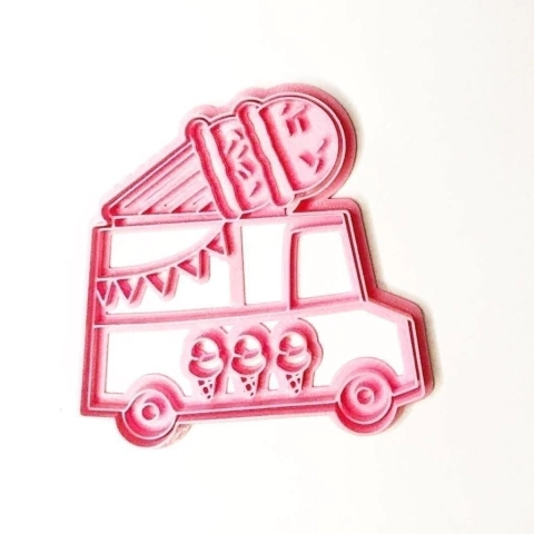 CORTANTE 3D CARRITO CON HELADO