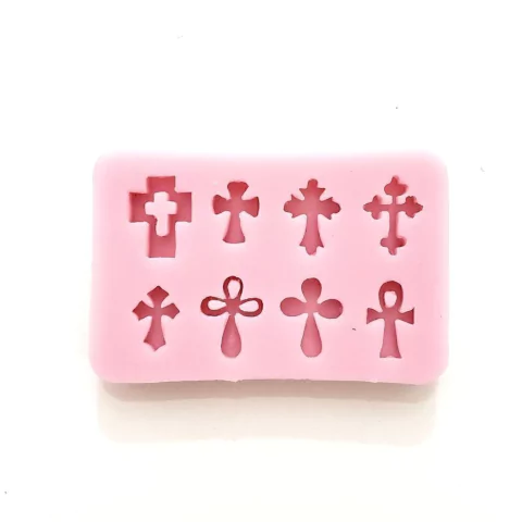 MOLDE DE SILICONA CRUCES X 8 - comprar online