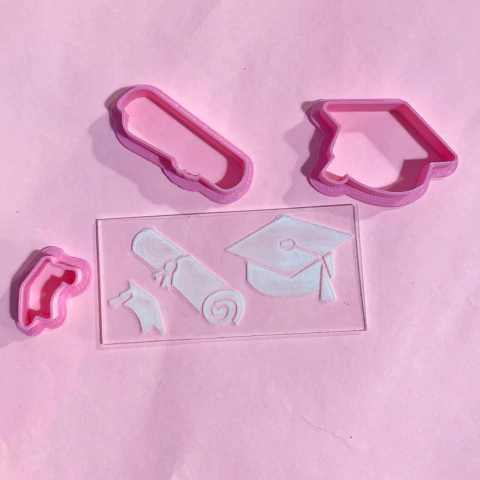 CORTANTE 3D CON MARCADOR DE ACRILICO EGRESADOS - comprar online