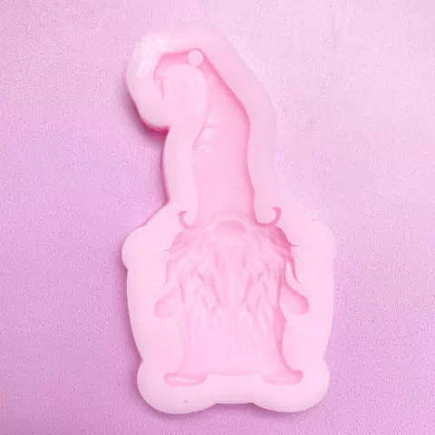 MOLDE DE SILICONA NAVIDAD GNOMO BARBA