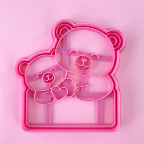 CORTANTE 3D OSA CON OSITO Y CARTEL - comprar online