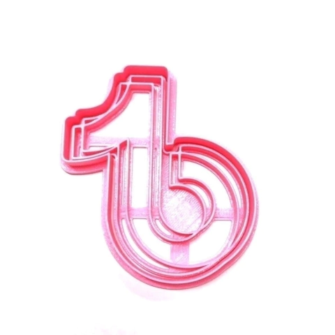 CORTANTE 3D LOGO TIKTOK