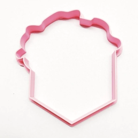 CORTANTE 3D FLORES EN HEXAGONO -CONTORNO-