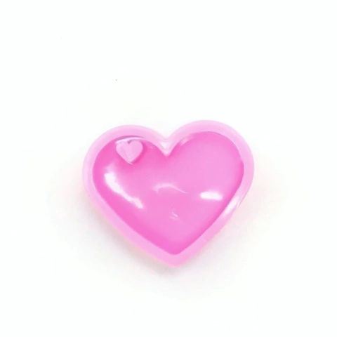 MOLDE DE SILICONA CORAZON CON CORAZON